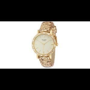 Kate Spade Metro Grand PavÉ gold watch